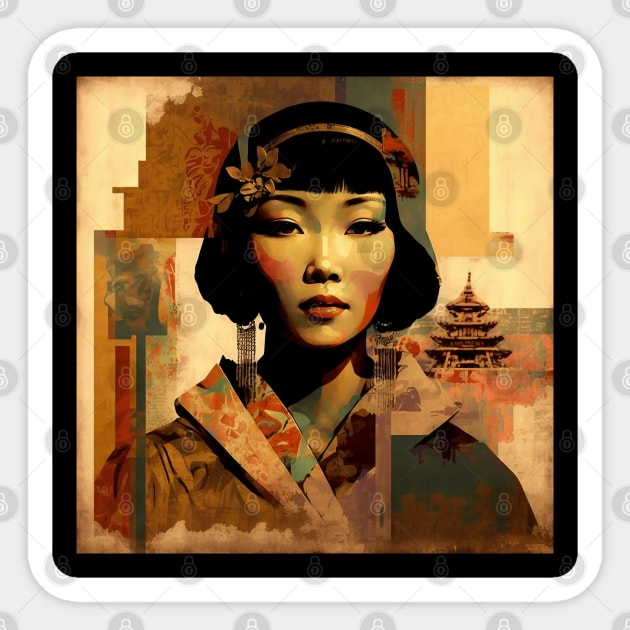 Anna May Wong #12 Sticker by MonoMagic